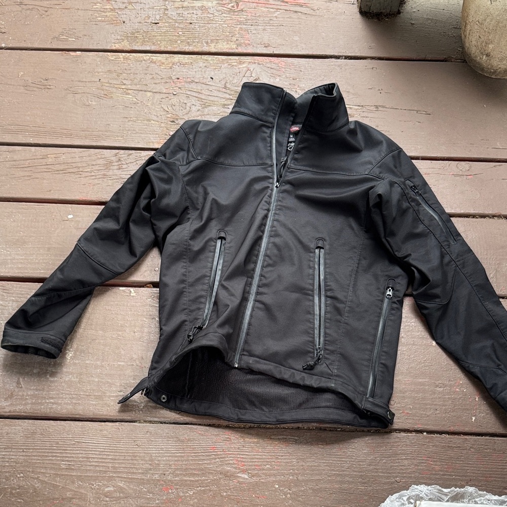 Men's Black Windbreaker Jacket